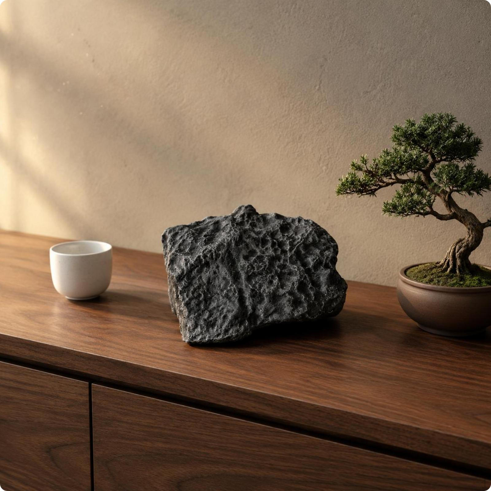 Hanging Faux Rock Sculpture Lightweight Foam Suspended Stone Decoration Realistic Look Artificial