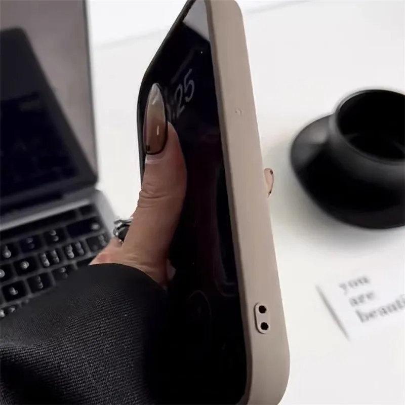 Cute INS 3D Love Heart Silicone Phone Case For iPhone 11 12 13 14 15 Pro Max XS XR 7 8 Plus SE 2026 Shockproof Candy Cover