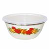 with Lid Enamel Mixing Bowl Chinese Rose Print Instant Noodle Bowl Vintage Enamel Bowl  Camping