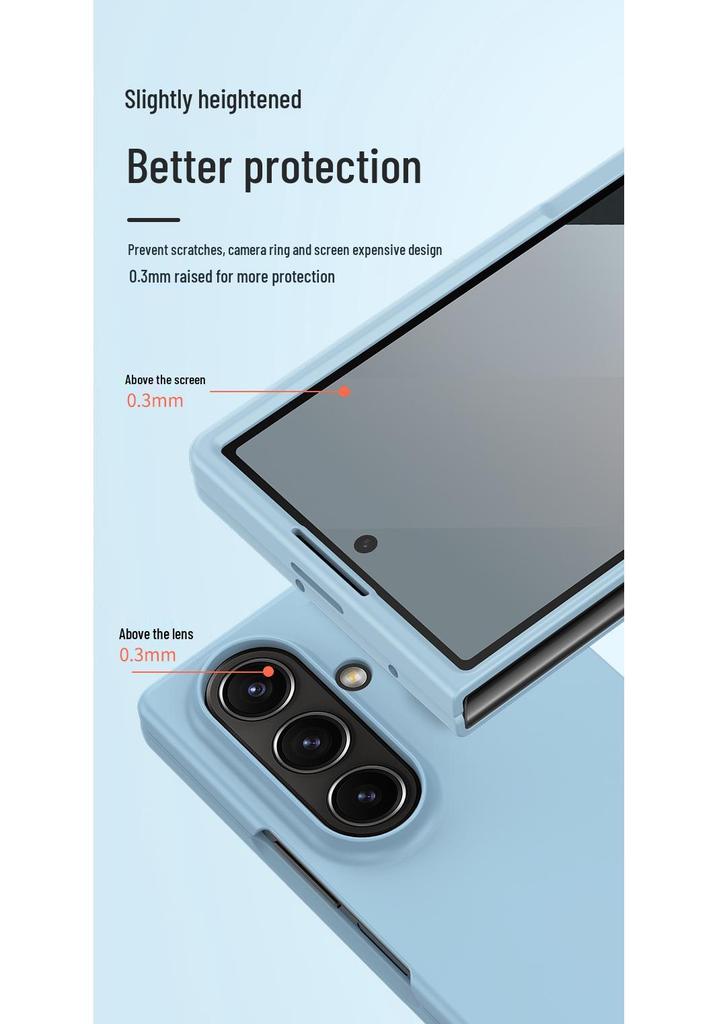 Samsung Z Fold7 Hülle: Matte Hautgefühl, Sturzsicher, Passt für Z Fold6/Z Fold5, Unisex-Design