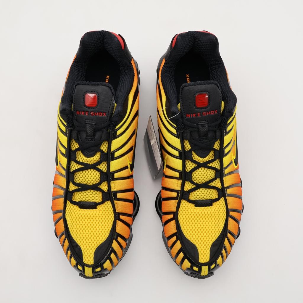 AV3595-004 Nike Shox TL Sunrise Black Amarillo University Red Yellow (Men's)