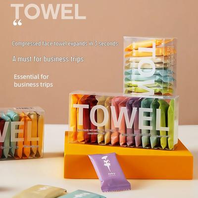 Portable Disposable Compressed Face Wash Towel - Thickened & Enlarged for Travel & Outdoor Use