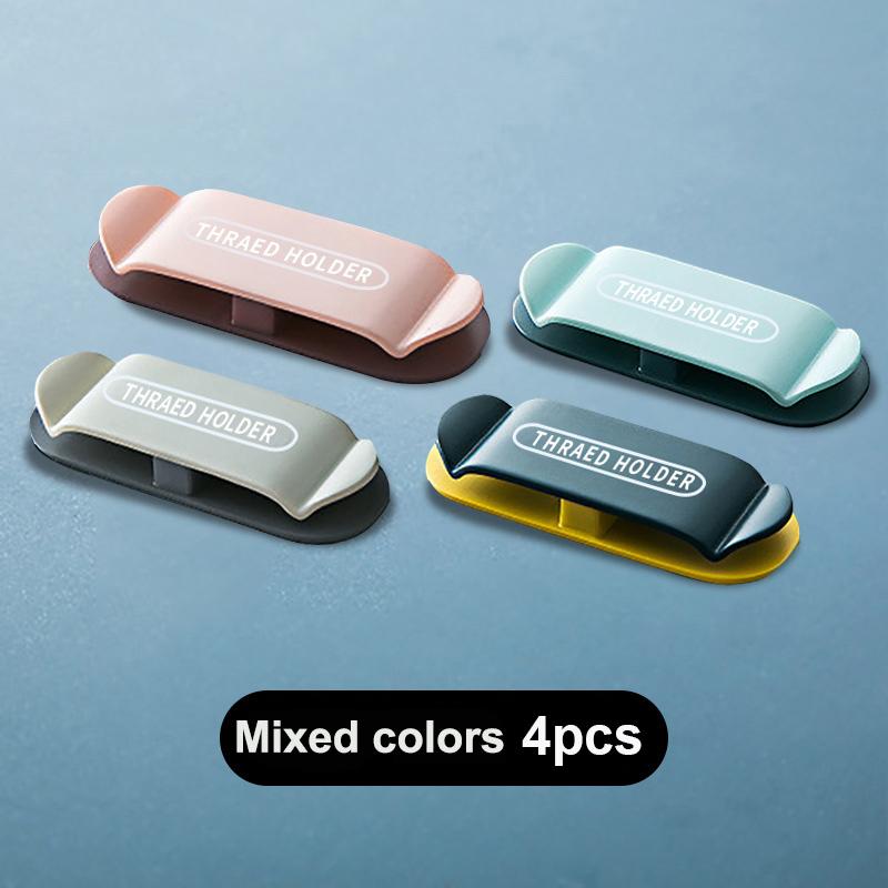 Fixing Clamp for Power Cord Hook Wire Cable Winder Holder Home Appliance Plug Organizer Device Data Line Management Clips