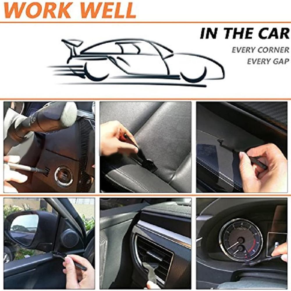 Kit de Nettoyage pour Ordinateur Portable 8 en 1 Brosse de Nettoyage Portable Brosse en Nylon Brosse de Nettoyage pour Machine Brosse de Nettoyage pour Rasoir Kit de Nettoyage pour Clavier