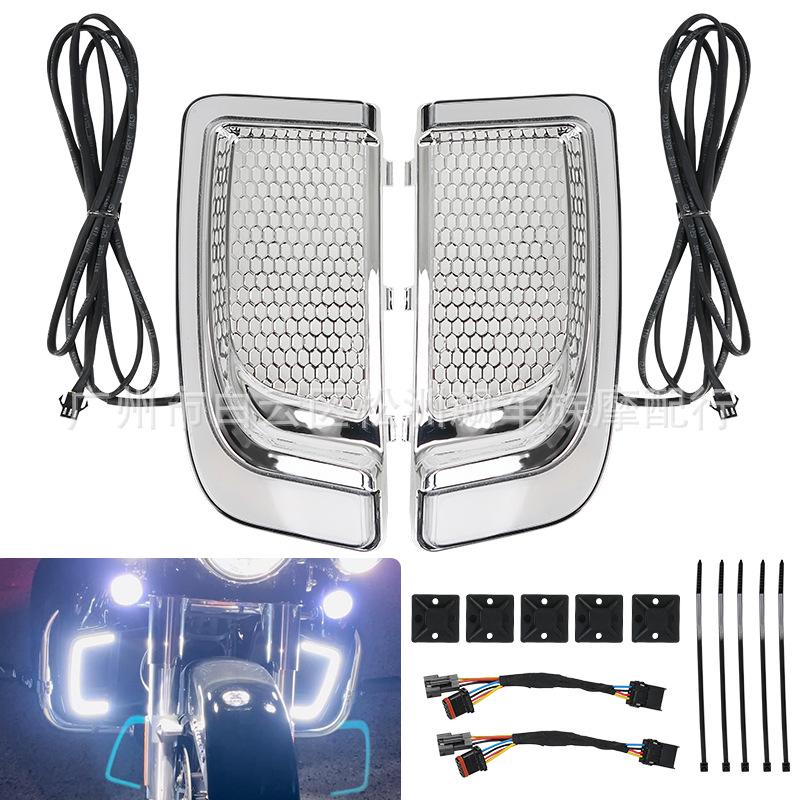 Harley Street Glide Road King LED Decorative Leg Shield Turn Signal