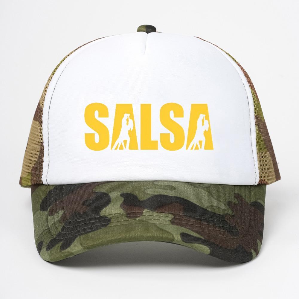 Funny Dancing Salsa Music Graphic hat Unisex Summer cool mesh breathable baseball cap Hip Hop Outdoor Sun Protection Trend Hats