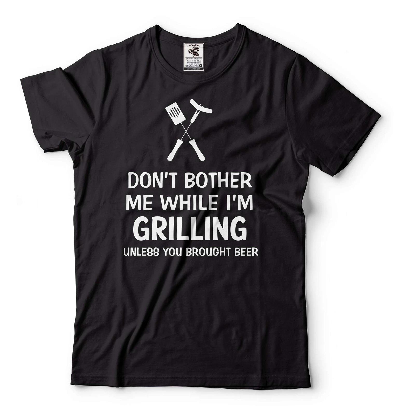 Beer Grilling Shirts Don t Bother Me While I m Grilling Shirt Grilling Gifts S