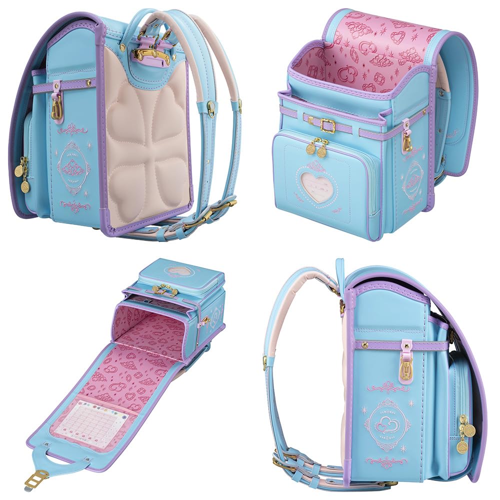 School Official Tiara Jewelry Princess Made In Japan Warranty Girls Clarino Popular A4 Tablet Compatible Large Capacity Storage Aqua X Lavender