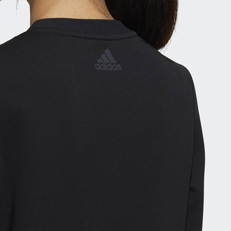 adidas Sweatshirts Women's Black Crew Neck Moderate Regular GP0704