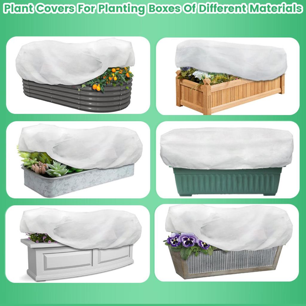 Raised Bed Plant Cover Raised Bed Bird Netting Barrier Screen With Drawstring Freeze Protection Frost Mesh Barrier Screen For