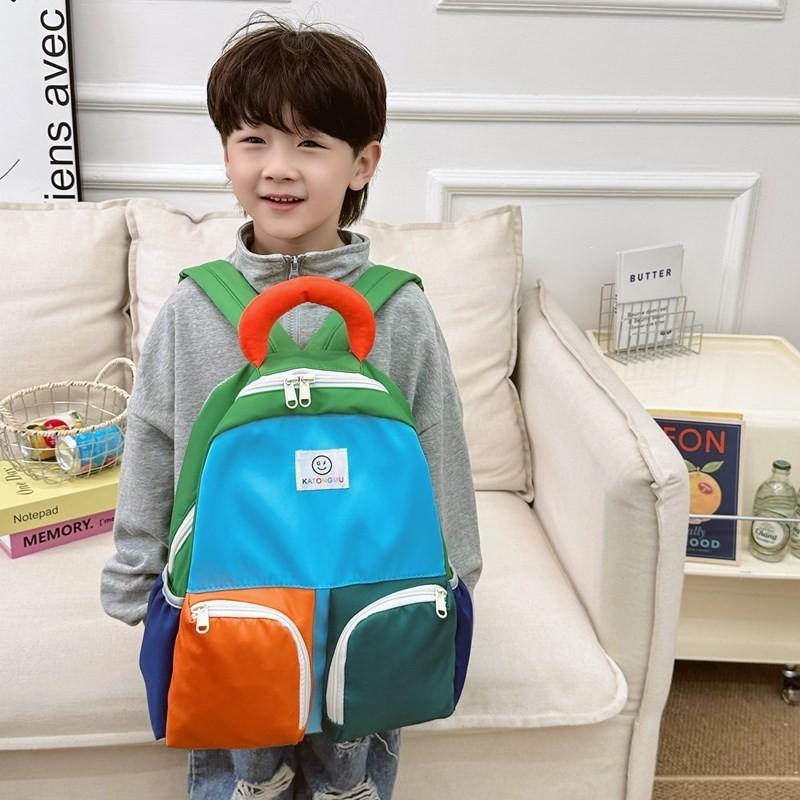 Trendy Large Capacity Nylon Backpack For Kids Stylish Casual Kids School Bag