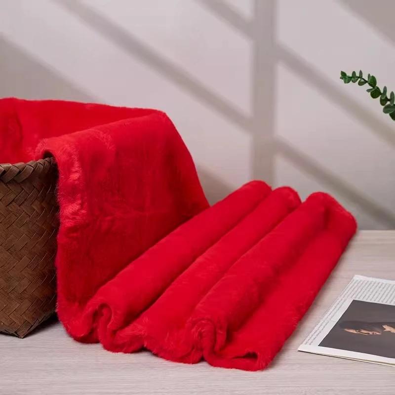 Thickened Plush Fabric 12mm Encrypted Imitation Rex Rabbit Fur Fabric Short Plush Counter Background Fabric, Clothing Fabric