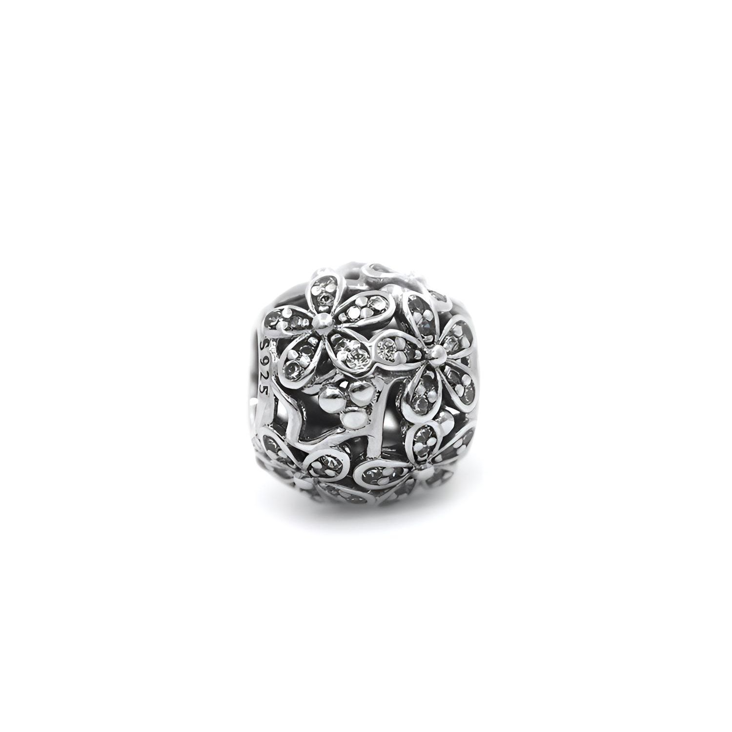 Pandora Daisy Floral Decoration Pendant Women jewelry Silver 791492CZ F,Silver