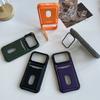 Luxury Card Holder Slot Wallet Photo Pocket Phone Case For iPhone 17 Air 16 15 14 Plus 13 12 11 Pro Max Glass Lens Bracket Cover