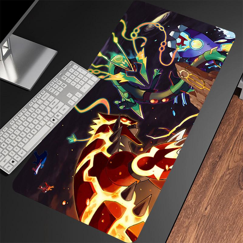 Anime Large Mouse Pad Gaming Accessories RRayquaza Laptop Table Mat XXL Keyboard Mousepad Computer Pc Gamer Cabinet Mouse Mats