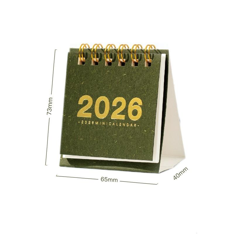 2026 Mini Prosty Kalendarz Mały Kalendarz Biurkowy Kreatywny Kalendarz Spiralny Planer Dekoracja Biurkowa Artykuły Biurowe Prezenty Noworoczne