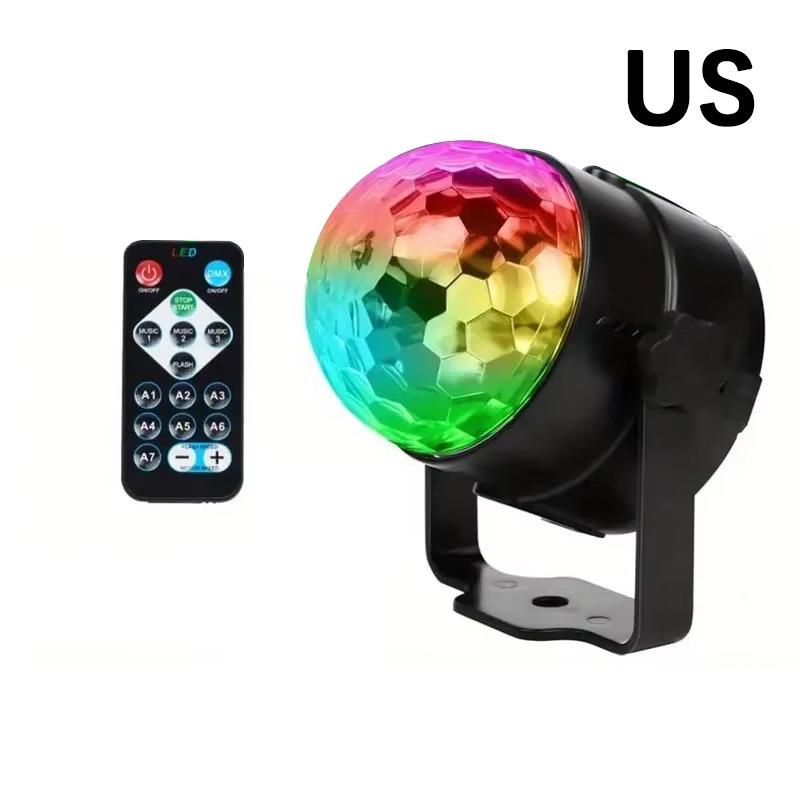 

Светодиодный диско-светильник RGB – сценический стробоскоп со звуковым управлением, синхронизацией музыки и дистанционным управлением для декора бара KTV Birthday Bar