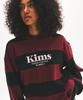 Kim'S Stripe Hoodie Red