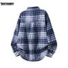 Mark Fairwhale Men's Plaid Long Sleeve Casual Shirt