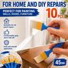 10pcs Nylon Bristle Flat Brush Set High Elasticity Chip Brush Flat Paint Brush  Dust Cleaning
