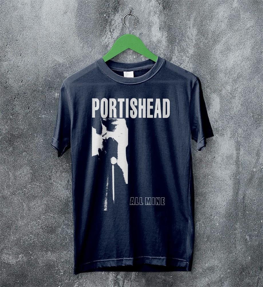 Portishead Band Black Cotton Tshirt Full size S5XL T386 Unisex T-Shirt XL