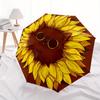 1pc Sunflower Cat Automatic Open/Close Umbrella, Portable Folding Umbrella for Travel, Themed Events, It Is Suitable As a Gift for Various Festivals,