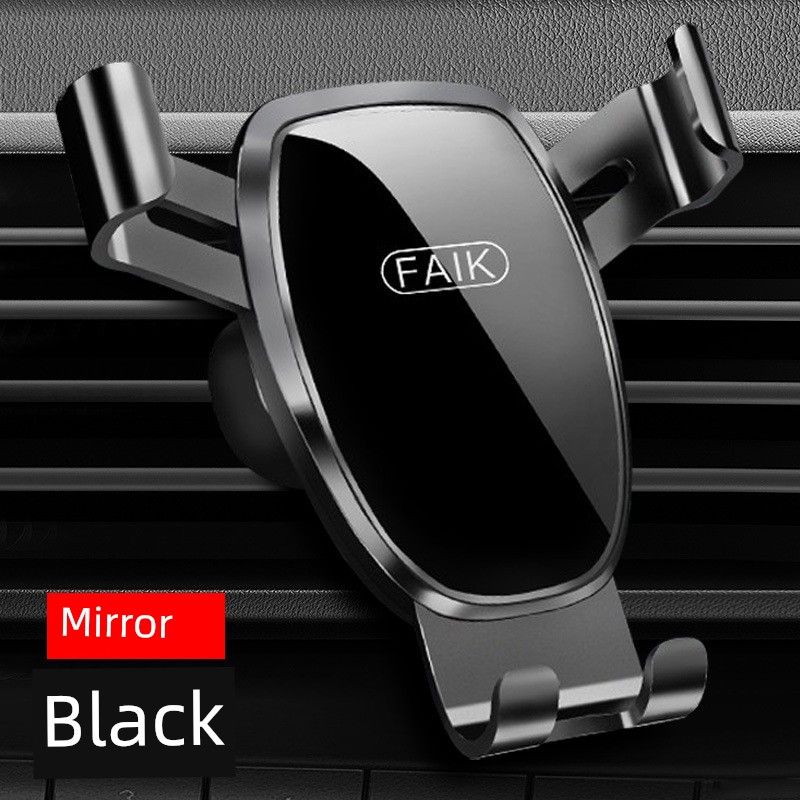Mobile Phone Car Mount 2026 New Model Universal Car Support for Navigation, Dedicated for Fixing in Car Air Vents Mirror Style [Cool Black] + Eagle Beak Clip