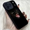 M582 Schwarze Katze Körpersprache Engelaugen Weiche Handyhülle für iPhone Samsung Galaxy Xiaomi Rdemi Huawei Honor Infinix Realme OPPO Vivo Alle Modellhüllen