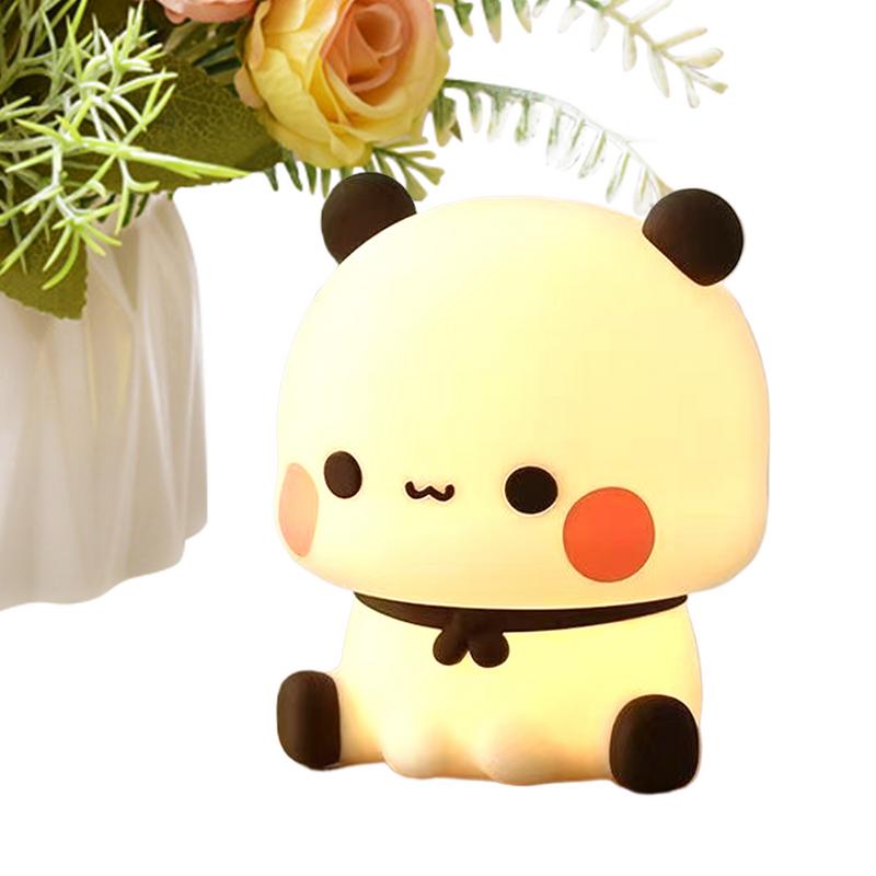 new Night Lights For Kids Bear Shaped Cute Silicone Nightlight Dimmable Night Lamp USB Charging For Bedroom Bedside Room