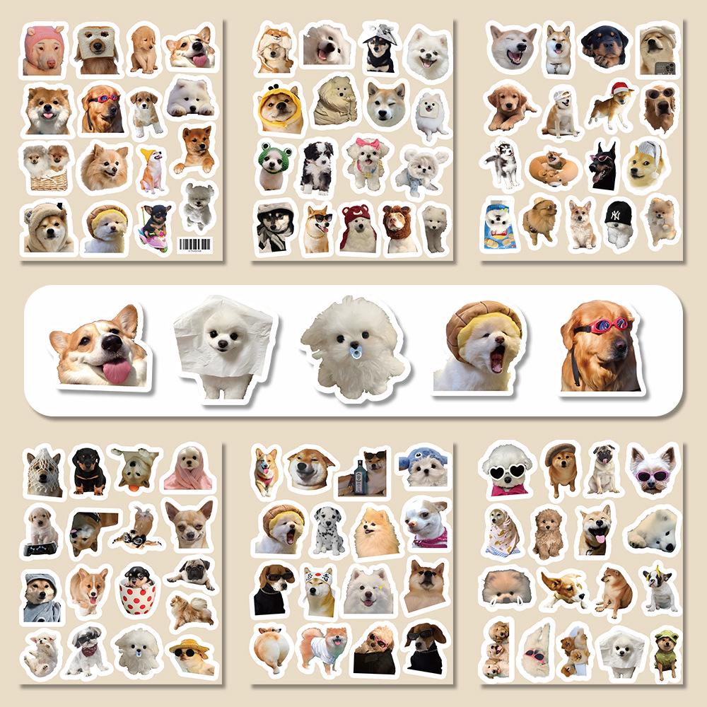 100pcs Abstract Funny Puppy Stickers for Phone, Cup, Computer, Tablet, and Fridge Decorations