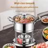 Jinwanfu 304 Stainless Steel Individual Hot Pot Stove