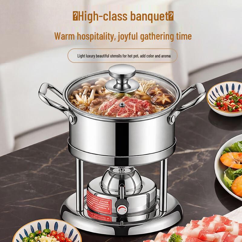Jinwanfu 304 Stainless Steel Individual Hot Pot Stove