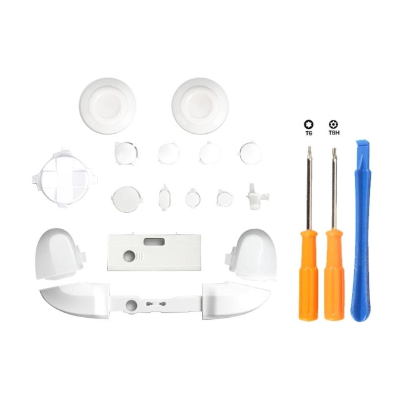 

For X-box One Elite Controller LB for RB Bumper Buttons Trigger Plastic Jack Version Replacement (Black/Blue/Red/Orange) білий