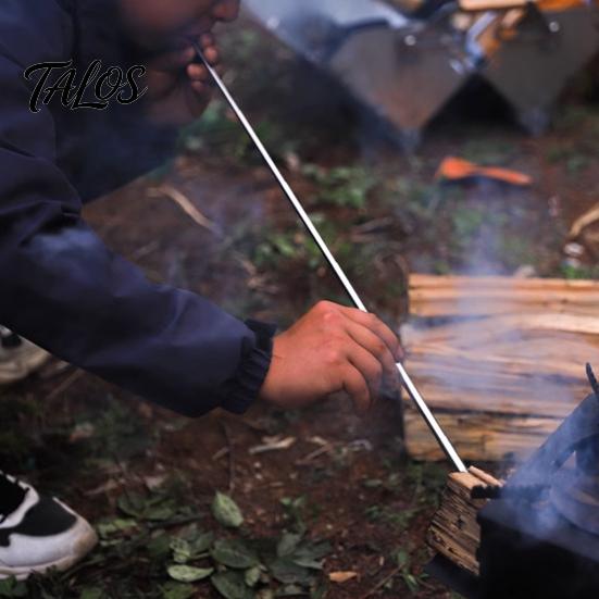 Outdoor Ignition Lighting Kit Stainless Steel Telescopic Firestick Blower Lightweight Grill Set Rod Camping Essential Safe Compact Tool