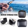 Fishing Bag Spinning Reel Case Cover Leather Fishing Reel Bag Shockproof Waterproof Fishing Tackle Storage Case