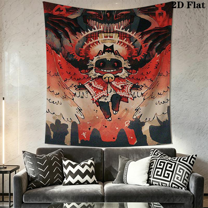 Dali Black & Red Print Pattern Home Decor Tapestry, Wall Hanging, Decorative RV Wall Cloth.ZGT0914151