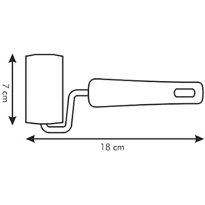 Rouleau à pâtisserie - Tescoma - DELÍCIA - Plastique résistant et acier inoxydable - Garantie 3 ans