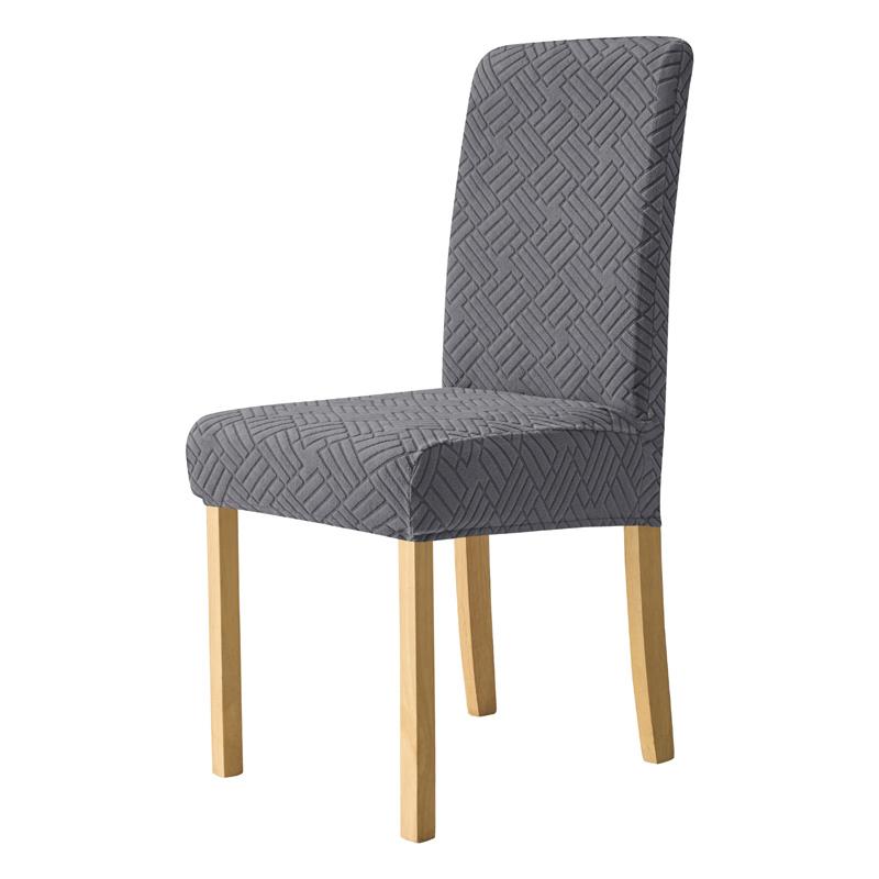 1Pc Jacquard Dining Chair Covers Stretch Kitchen Chair Slipcovers Elastic Chairs Seat Protector for Living Room Wedding Kitchen