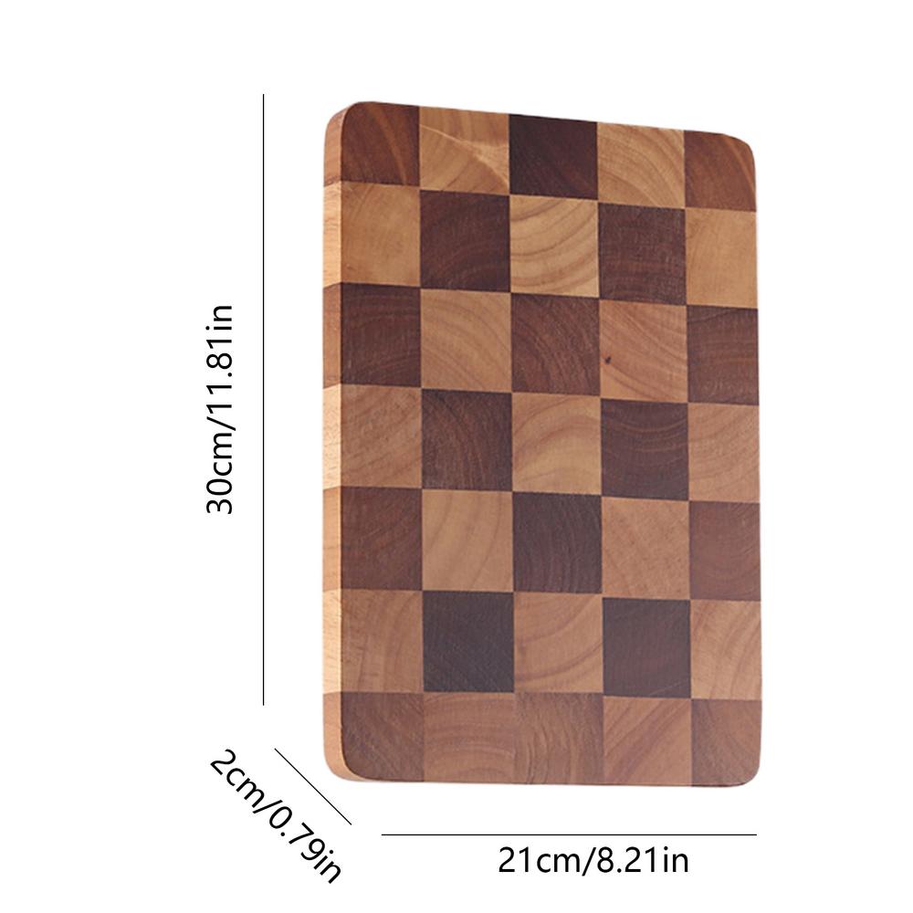 Checkerboard Beech Wood Cutting Board Household Kitchen Thickened Mold-proof Solid Wood Chopping Board