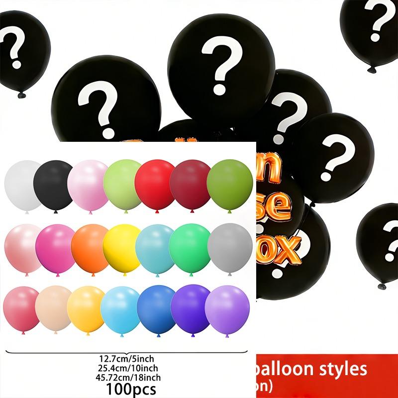 

100-Pack Pure Latex Balloon Mystery Box Set: A Surprise Mystery Box Featuring Pure Latex Balloons in Various Sizes and Colors SMT718-100pcs