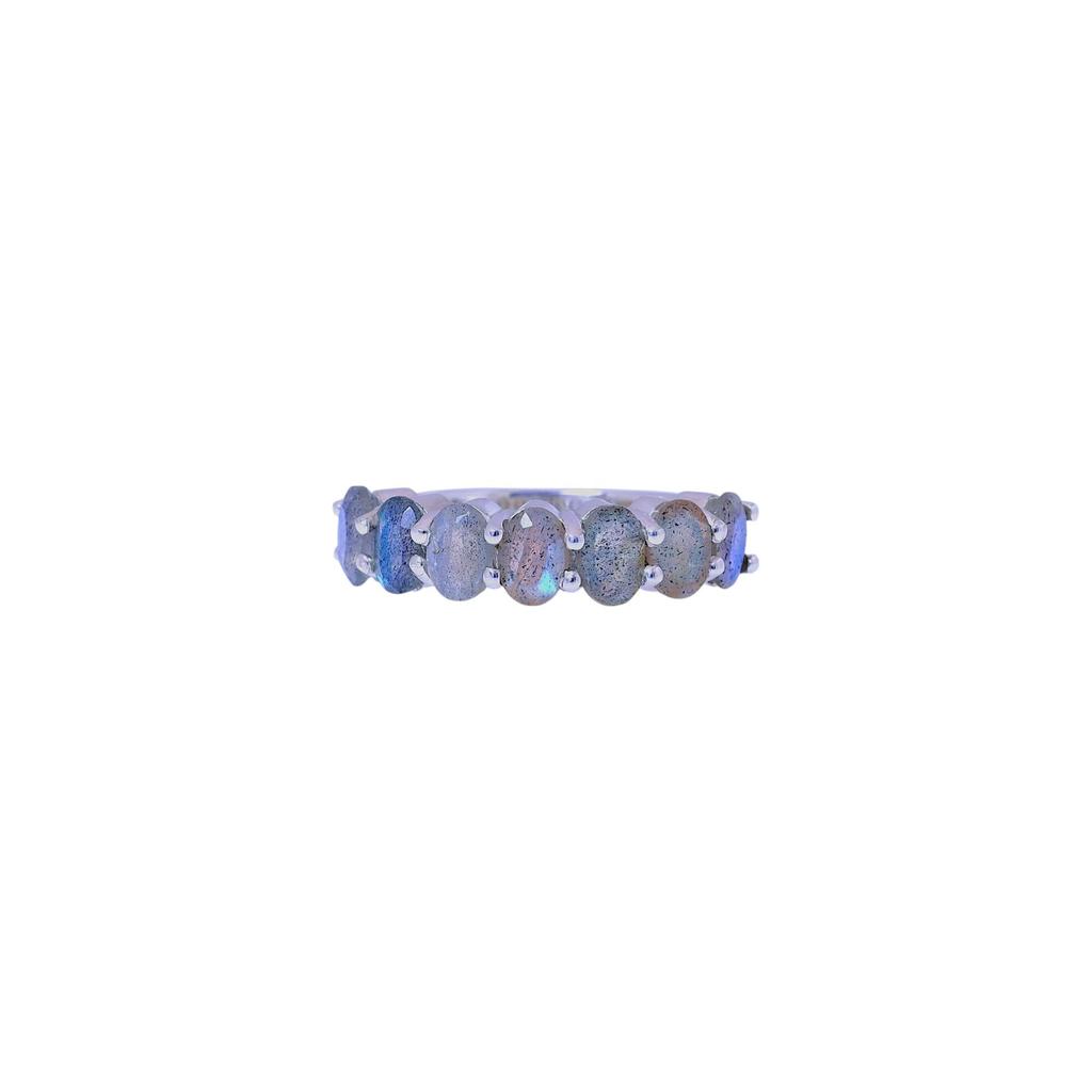 7 Chakra Gemstone Ring: Handmade 925 Sterling Silver Spiritual Jewelry