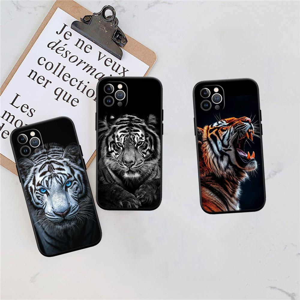 LO6 Dieren Tijger Zachte Shell Telefoonhoesje voor Samsung Galaxy S20 S21 S22 Ultra FE + Plus A21S A22 A24 A25 A26 A30 A30S A31
