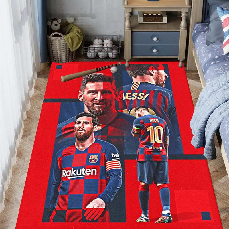 Ziel Messi: Triumph Rosa Teppich Fußmatte Druck Schutzpolster Kunst Badezimmerteppich