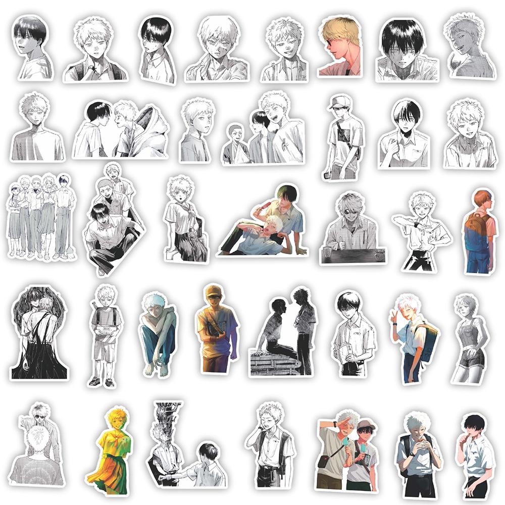 10/30/88pcs Black White The Summer Hikaru Died Anime Stickers DIY Scrapbook Suitcase Phone Guitar Cool Classic Manga Sticker Toy