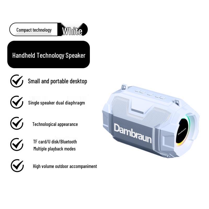 Prenosný Bluetooth TWS reproduktor s basovým reproduktorom - Kompatibilný pre vonkajšie použitie/domáce kino