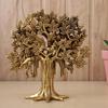 Pure Brass Tree Showpiece Trees of Life Home Decor Gift for Good Luck and Fengshui Best in Living Room Table Decoration with Antique Polish