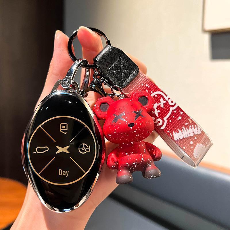 XPeng New P7 G3 Car Key Fob Cover for 20/21/22 Models - Unisex Remote Control Protector