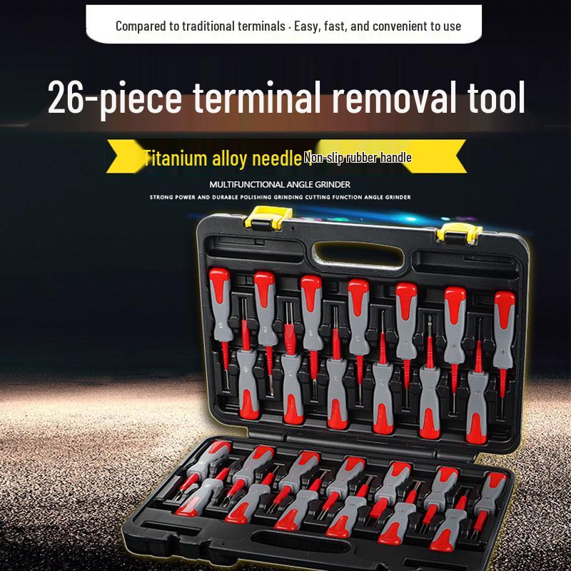26-Piece Car Terminal Removal & Wire Harness Pin Extraction Tool Set 26-piece set