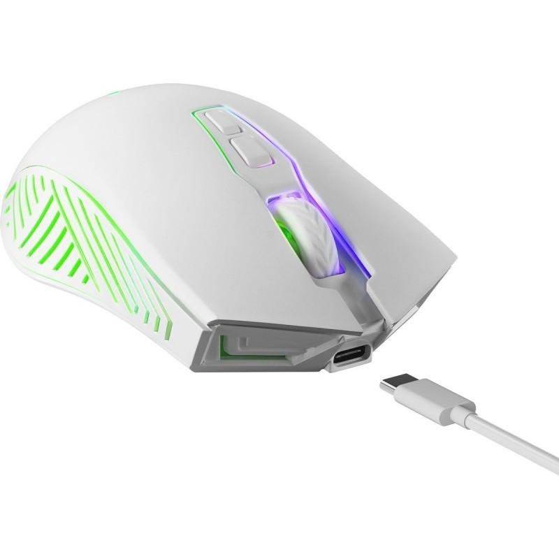 WIRELESS GAMING MOUSE PANDORA WHITE 3200DPI