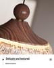 Mid-Century Style Walnut Pendant Light for Living Room, Dining Room, Hallway, Entrance, and Corridor Decor.